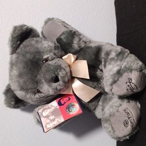 RETIRED DAKIN ELVIS PRESLEY PLACE GRAY TEDDY BEAR 14" PLUSH. Tags Attached.